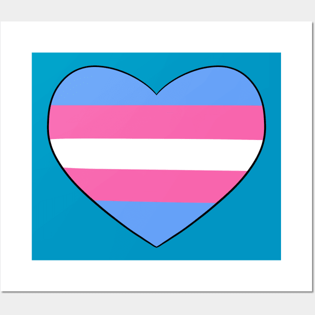 Trans Heart Wall Art by smolbees